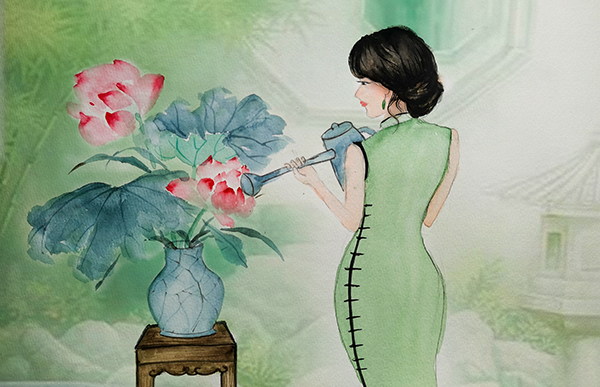 家中養(yǎng)蓮，心中有廉  600.jpg